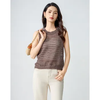 Love Elaine Tank Top Women's Coffee Camel