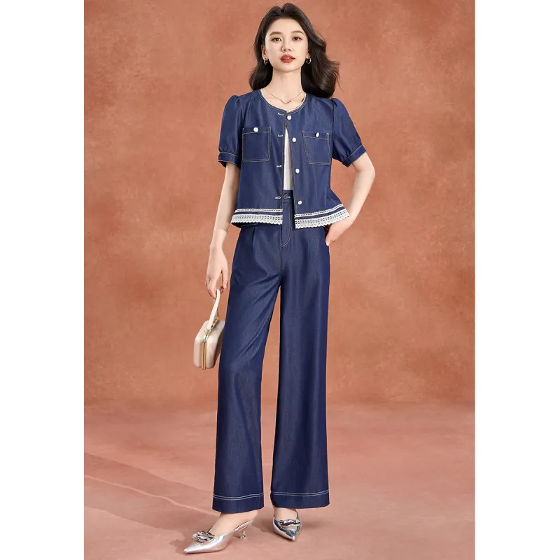 Mylan Casual Suits Women's Blue-6