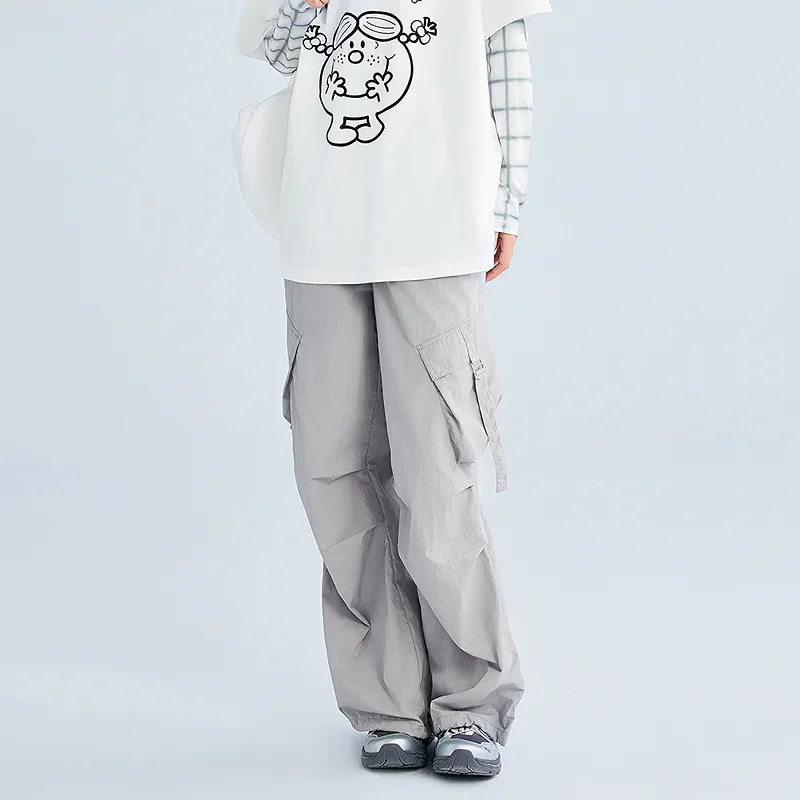 LEDIN Cargo Pants Women's Silver-6