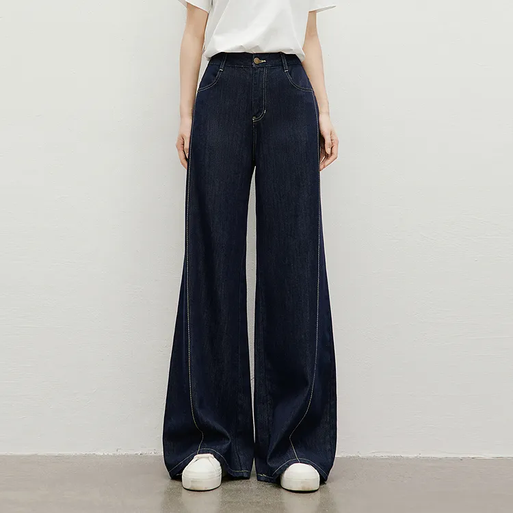 Hopeshow Jeans Women's Dark Denim Blue 072-3