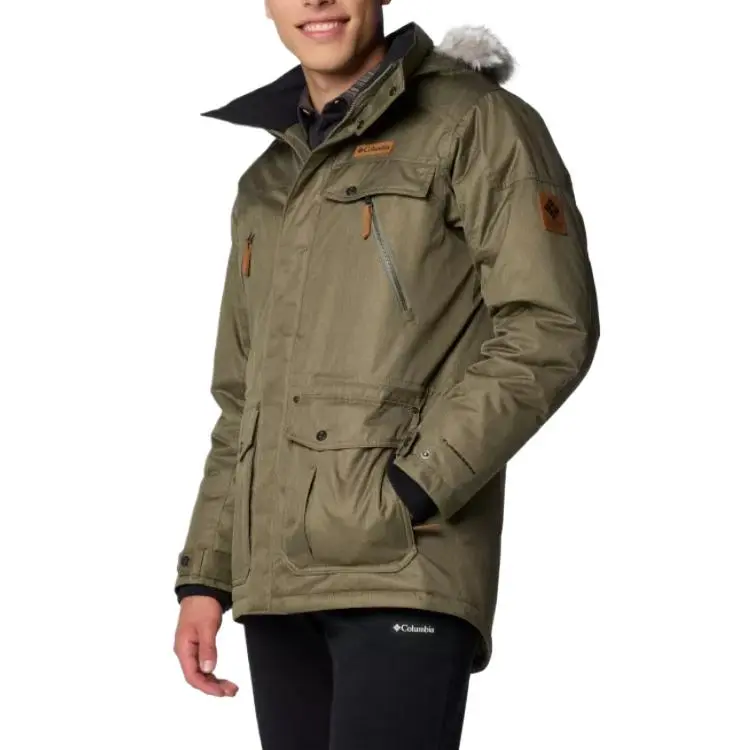 Columbia Omni-Heat Barlow Pass TurboDown Jacket Men's Stone Green-2