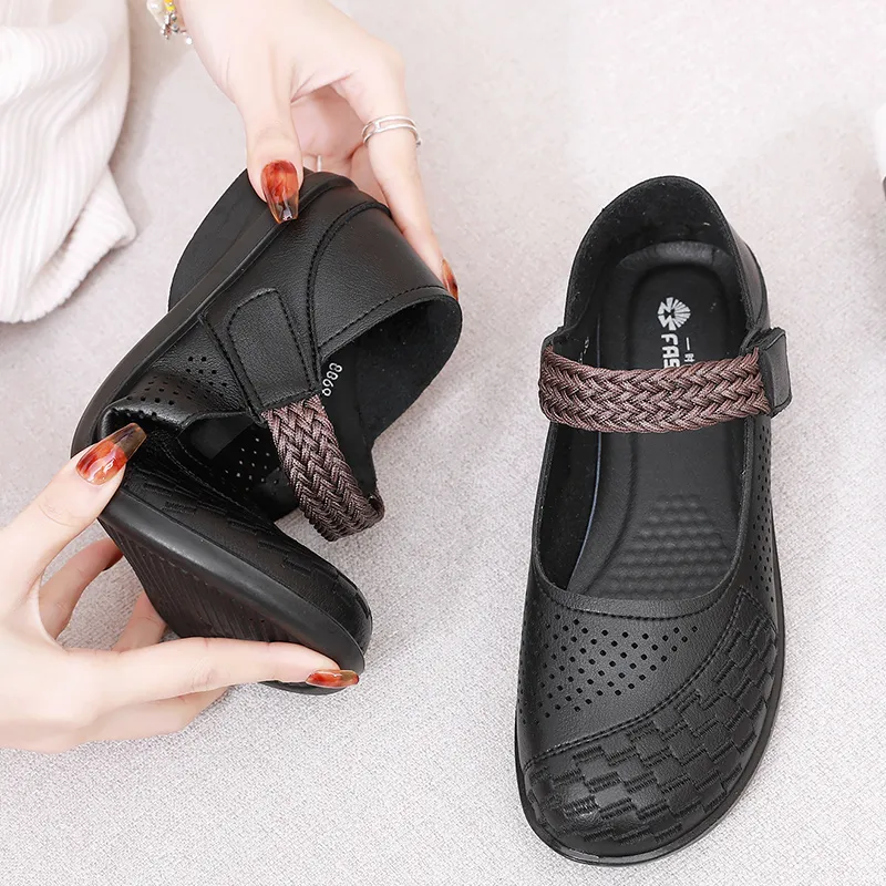 EGCHI Casual Single Shoes Women's Black-5