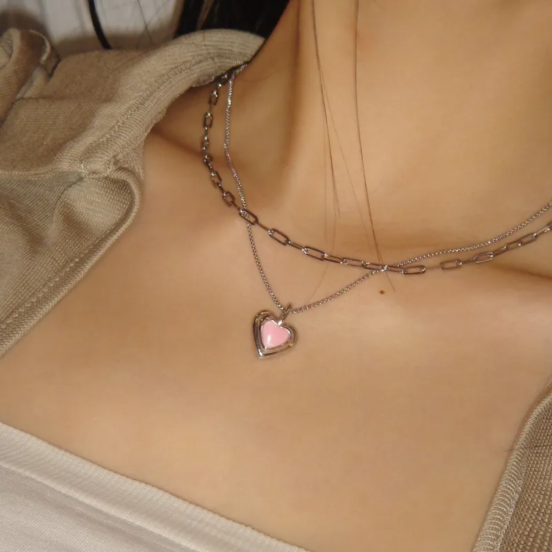 BOONEE ALUS White Gold Plated Copper Necklaces Women's-2