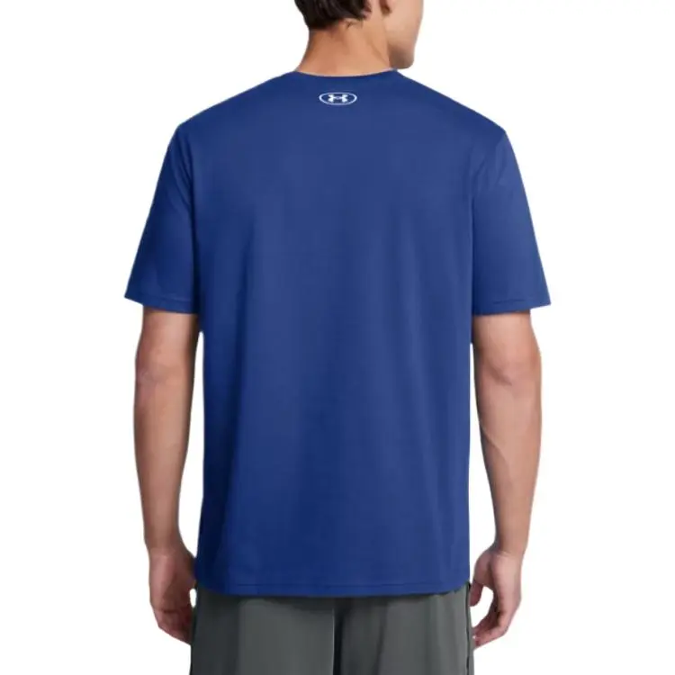 Under Armour ABC Camo Boxed Logo T Shirt Men's Blue-3