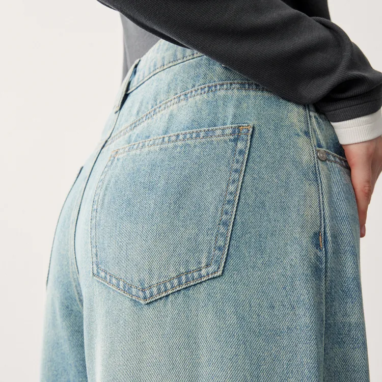 LEDIN Jeans Women's Light Denim Blue-3