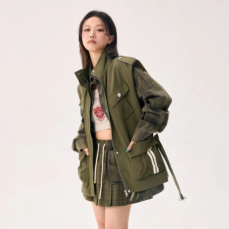 CHUU Vests Women's Army Green-1