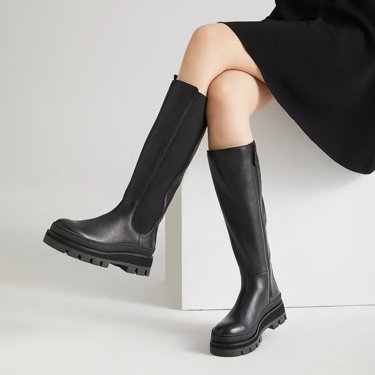 Clarks Knee-High Boots High Boots Women's Black-5