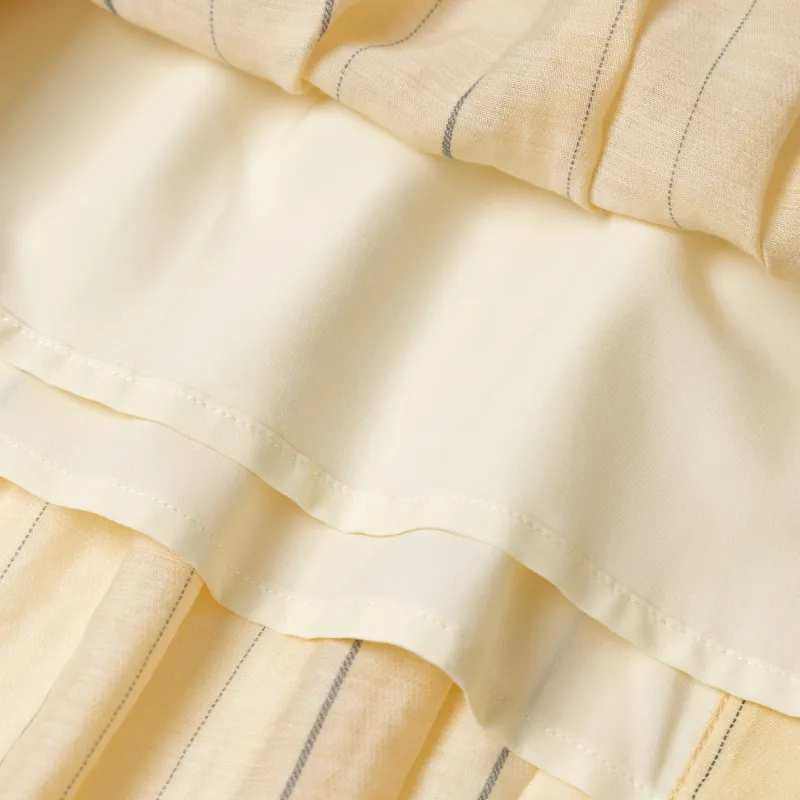 Bethine ['Pineapple' Calm And Unperturbed] Slip Dresses Women's Beige Yellow-3