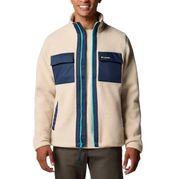 Columbia Men's Juniper Peak™ Full Zip Fleece Velvet-feel Coat Men's Ecru-2