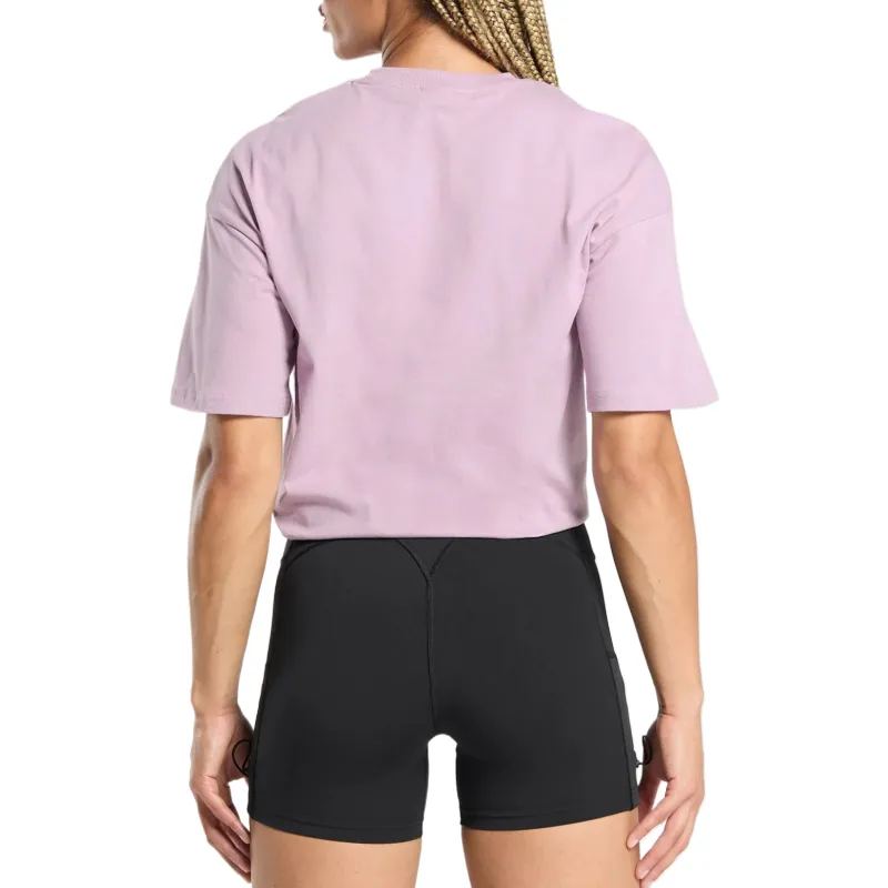 GYMSHARK Drop Shoulder Sleeve T Shirt Women's Pink-1