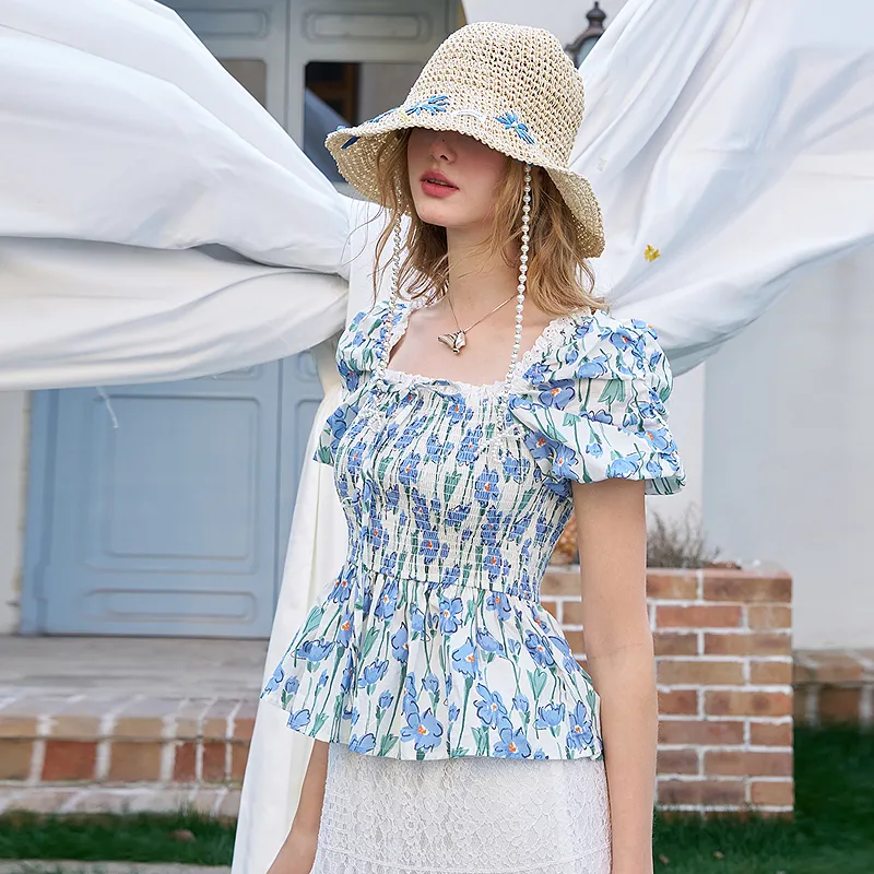 ELF SACK Chiffon Shirts Women's-1