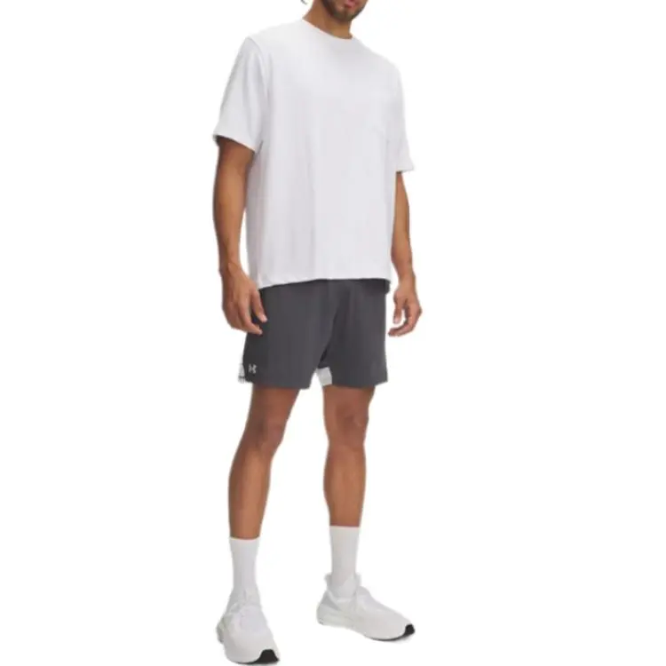 Under Armour Tech Vent Casual Shorts Men's Gray White-2