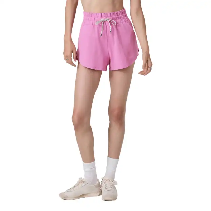 Vuori Sports Shorts Women's Hemp Pink/Azalea Pink Heather-1