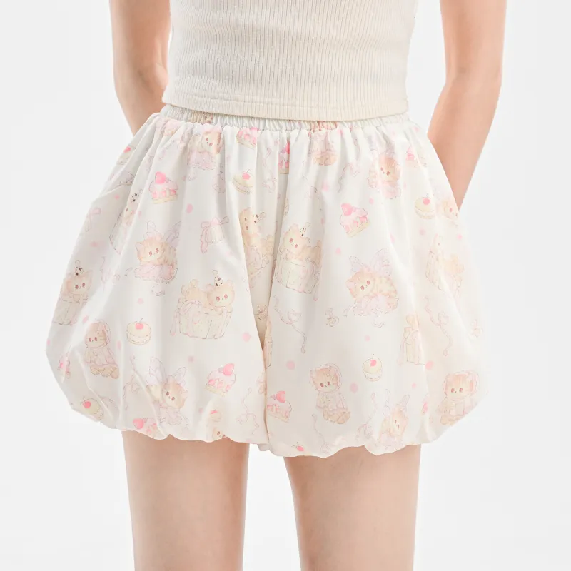 SNBL Casual Shorts Women's Beige-3