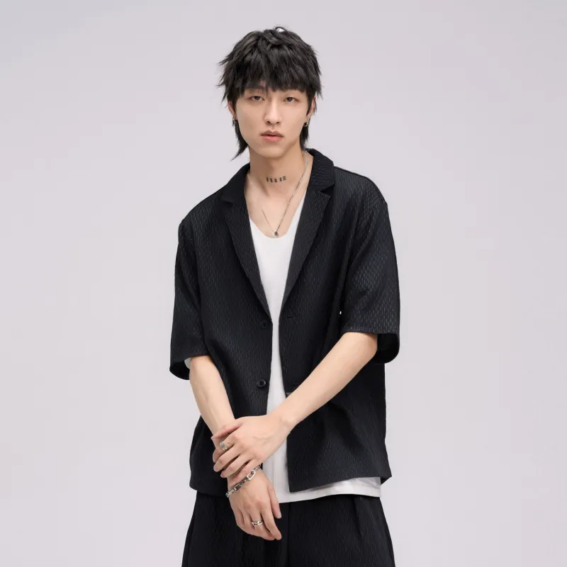 HERBEL Business Suits Men Black-2
