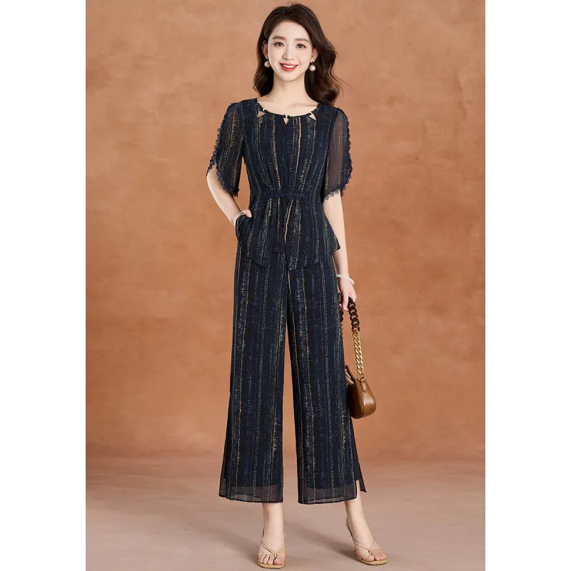Mylan Casual Suits Women's Navy Blue Collection Brand, Stay Updated With Activity Alerts-4
