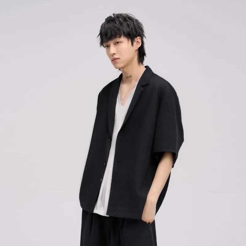 HERBEL Business Suits Men Black-1