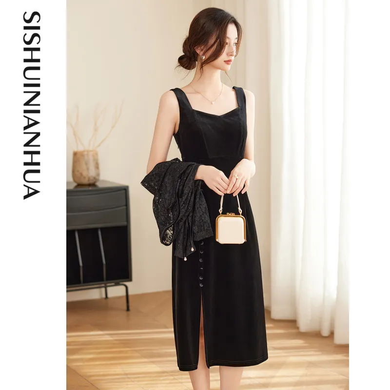 Like The Age Of Water Long Sleeved Dress Loose Fit Women's-3
