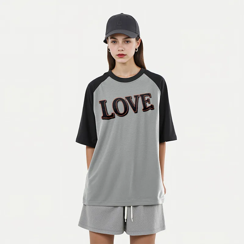 FAIRWHALE Drop Shoulder Sleeve T Shirt Women's-14