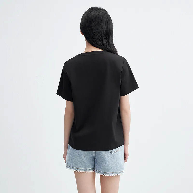 LEDIN T Shirt Women's Black In Stock-6