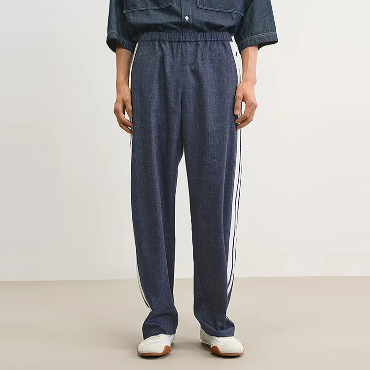 CROQUIS Casual Pants Men 410 Dark Navy Blue-2