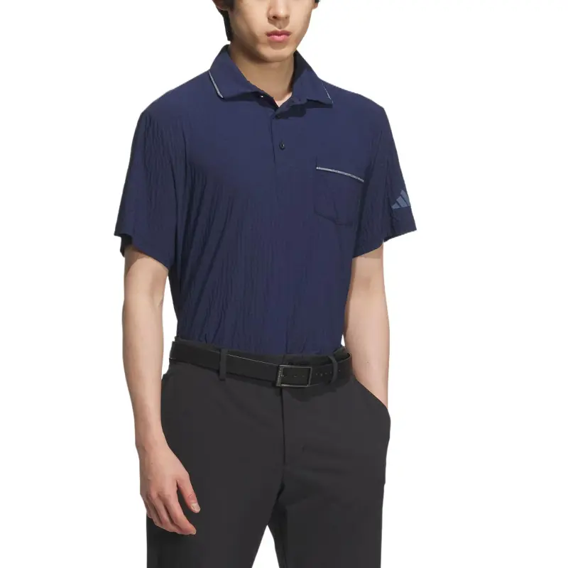 Adidas SEERSUCKER POLO SHIRT Polo Shirt Men's College Navy Color-1