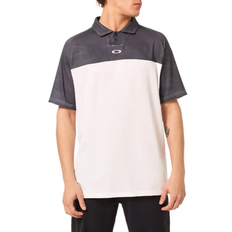 Oakley Reduct C1 Duality Polo Shirt Men's Gray White 9W8-4