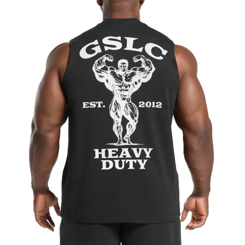 GYMSHARK Tank Tops Men Black-1