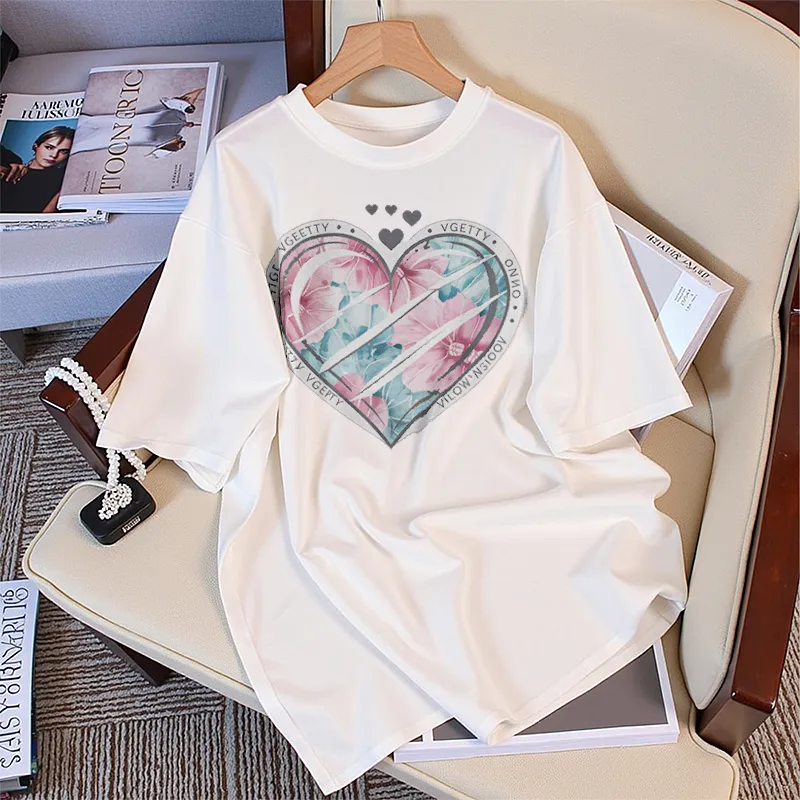 FAIRWHALE Drop Shoulder Sleeve T Shirt Women's-2