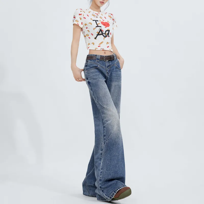 ZNZX Universal For All Seasons Jeans Unisex Vintage Blue-4