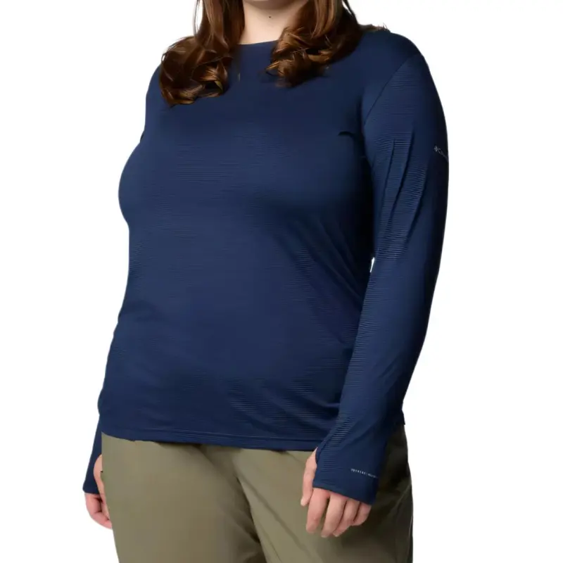 Columbia Leslie Falls Drop Shoulder Sleeve T-Shirt Women's University Marine-2
