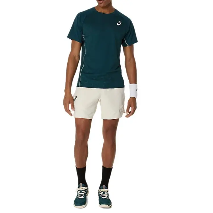 Asics MATCH ACTIBREEZE T Shirt Men's Saxon Green-2