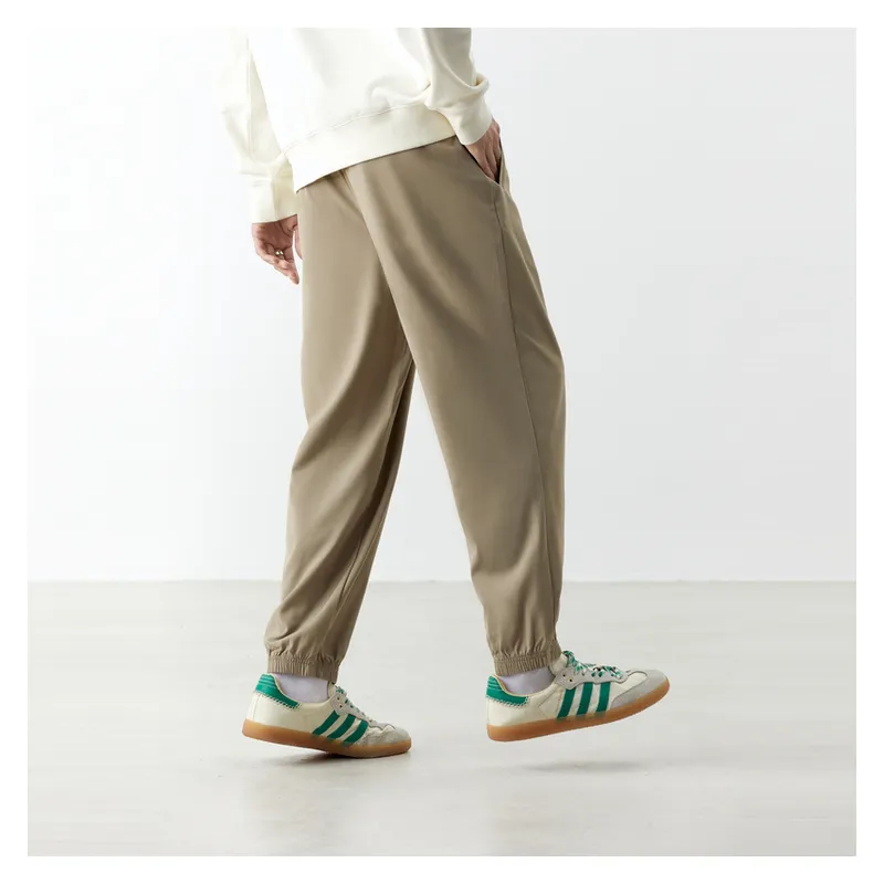 PEACEBIRD MEN Casual Pants Unisex Khaki-4