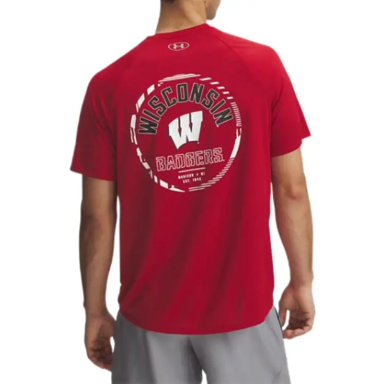 Under Armour TechCollegiate T Shirt Men's Red-3