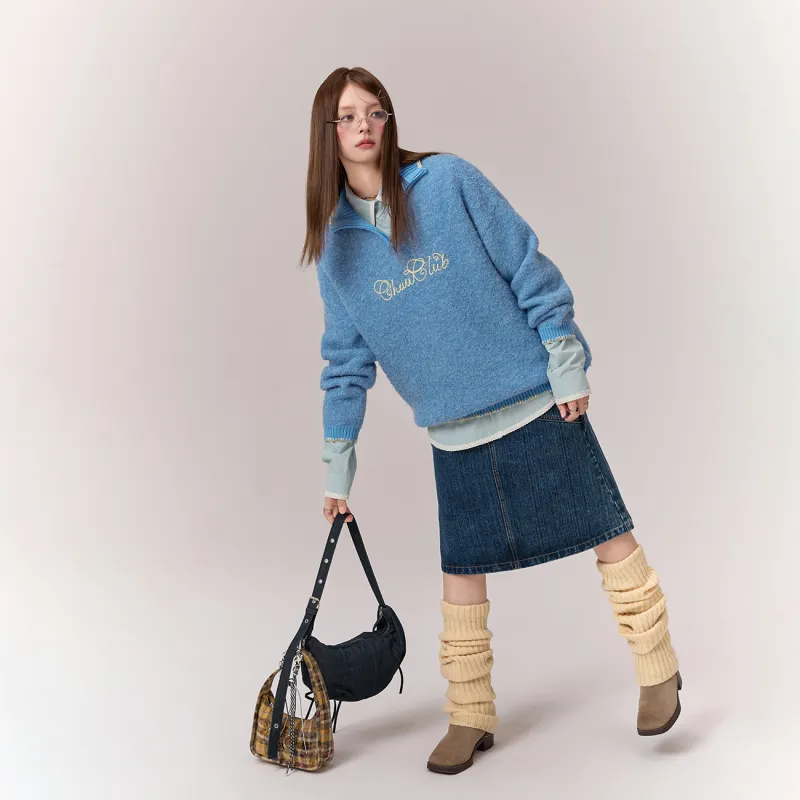 CHUU Knitwear Women's Sky Blue-3