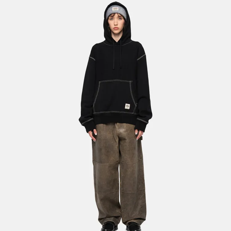 Stussy Contrast Stitch Label Hoodie-12