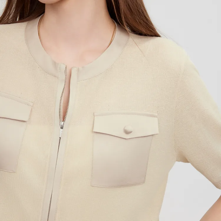 ELLE Knitwear Women's Khaki-5