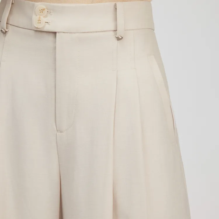 ELLE Casual Pants Women's Khaki-5