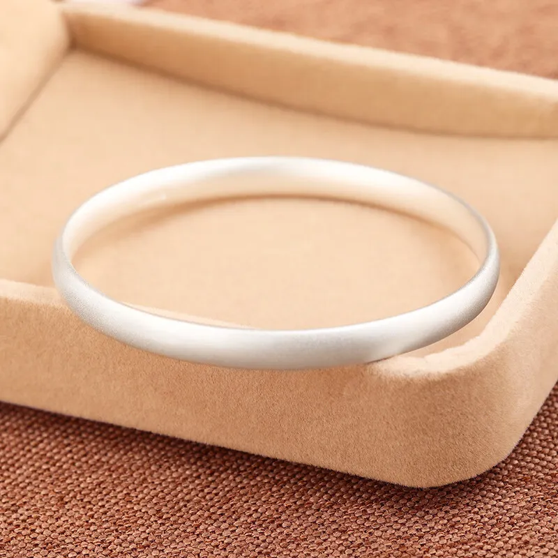 LIUXIN 999 Fine Silver Bangles Women's-1