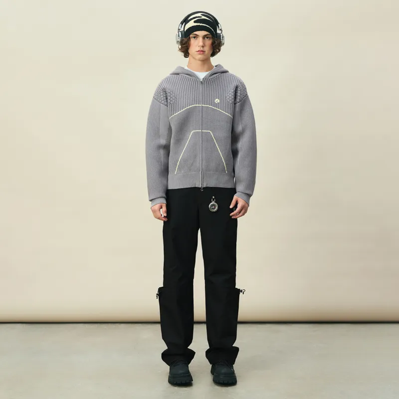 MYSAMESAME Fall Long Sleeved T Shirt Loose Fit Unisex Gray-2