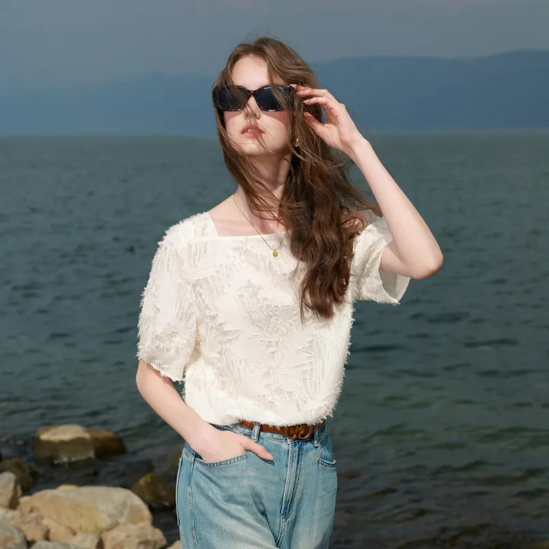 3COLOUR Chiffon Shirts Women's-3