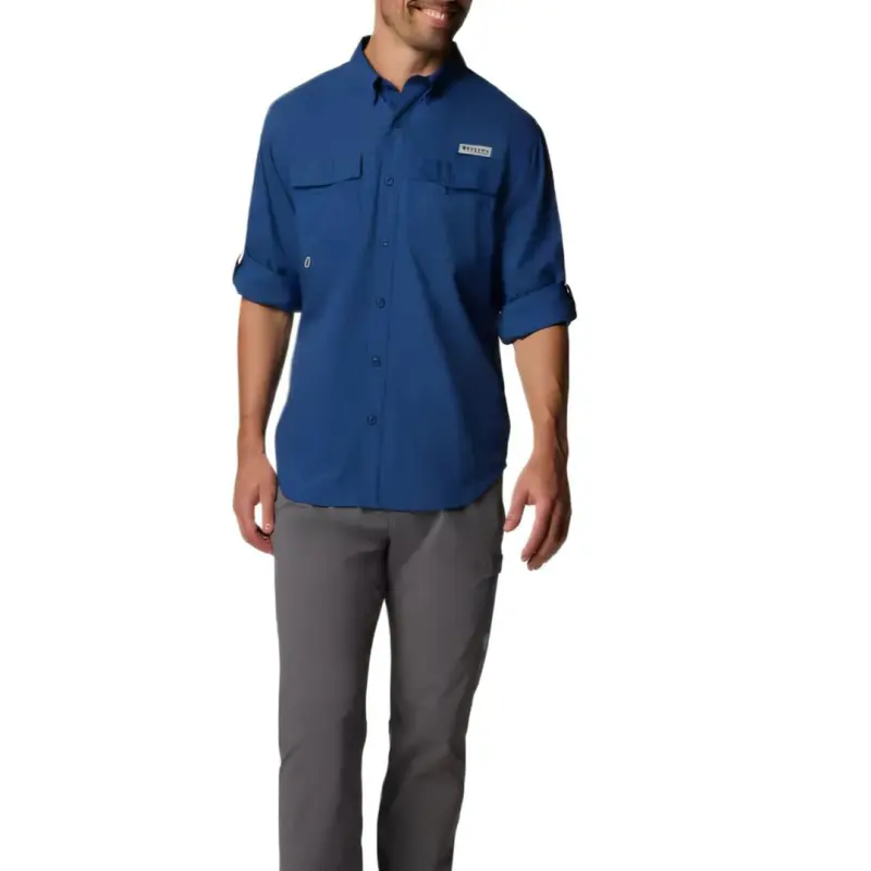 Columbia PFG Blood And Guts Shirt Men's Dark Blue-3