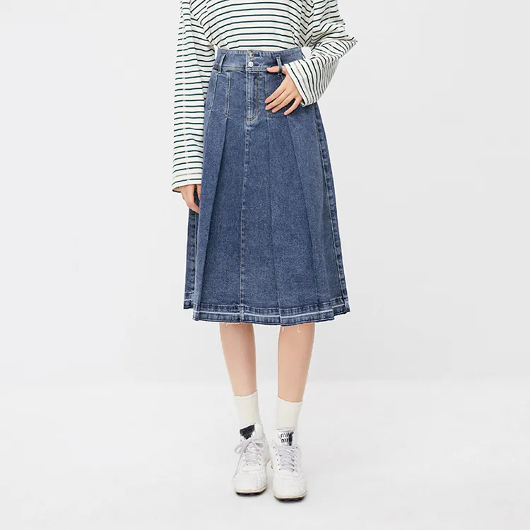 ONLY Denim Long Skirts Women's-3