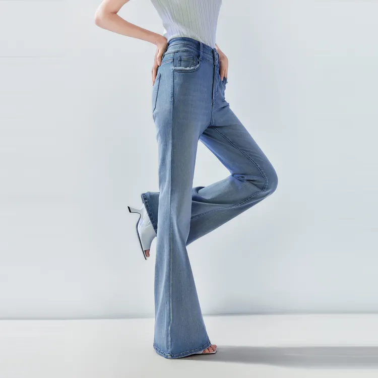 ELLE Jeans Women's Denim Blue Ice Skin-2