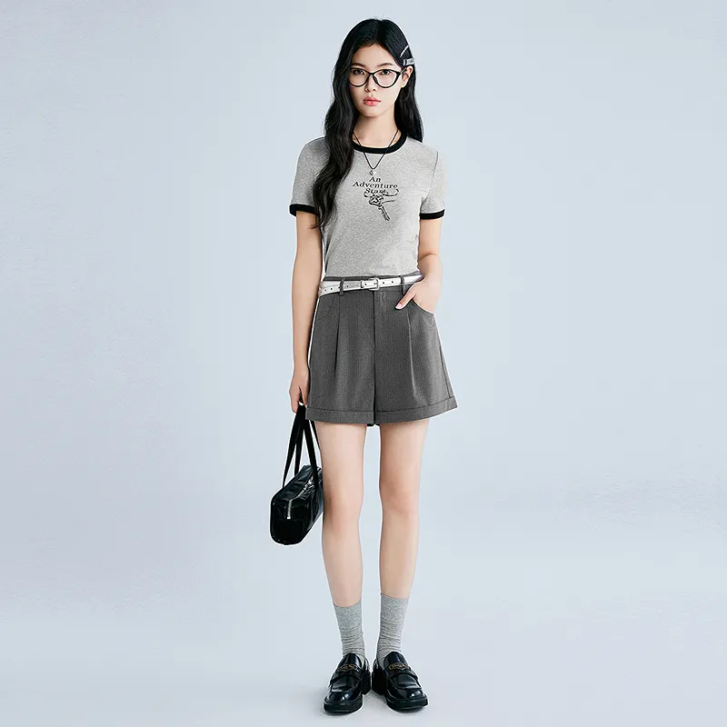LEDIN T Shirt Women's Lunar Rock Gray-3