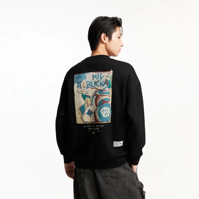 JACK JONES· x NBA Bucks Team Spring, Autumn And Winter Sweatshirt Men's-8