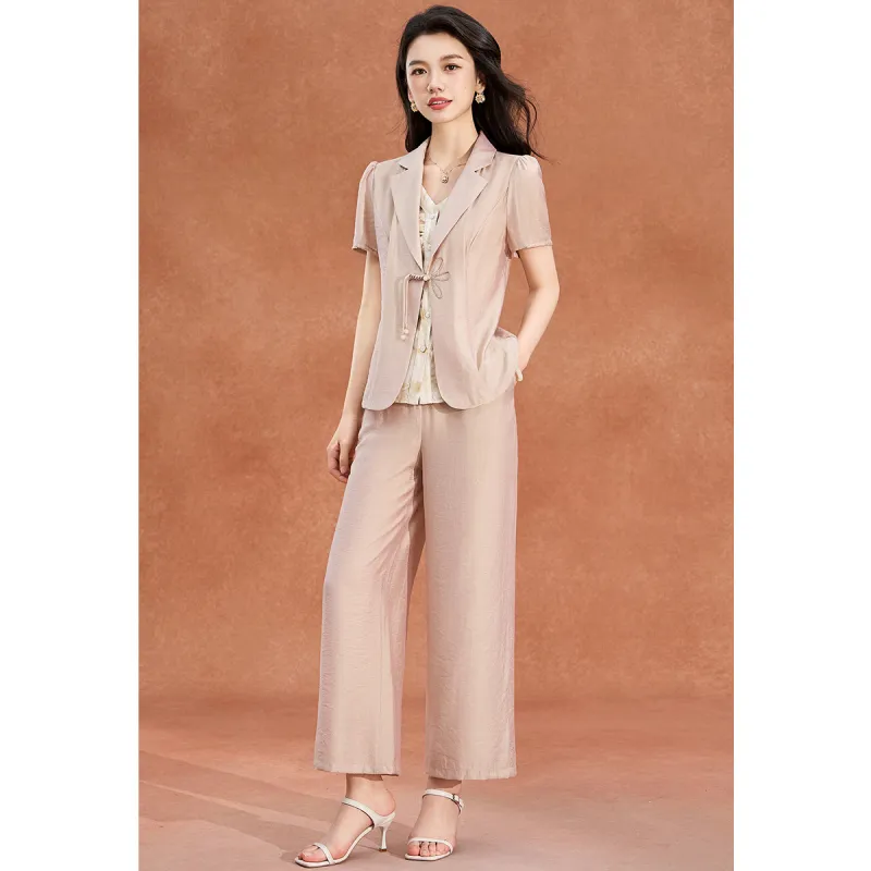 Mylan Casual Suits Women's Apricot-5