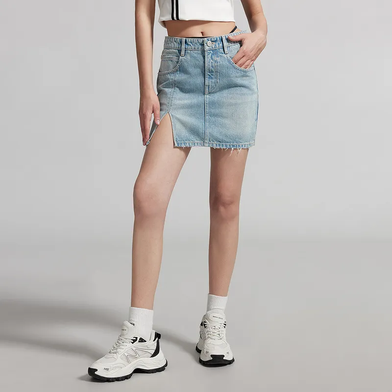 Miss Sixty Denim Short Skirts Women's Light Blue-2