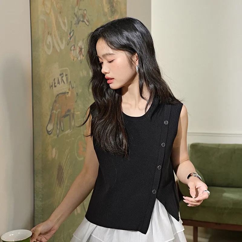 KUOSE Casual Suit Women's Black Camisole-6