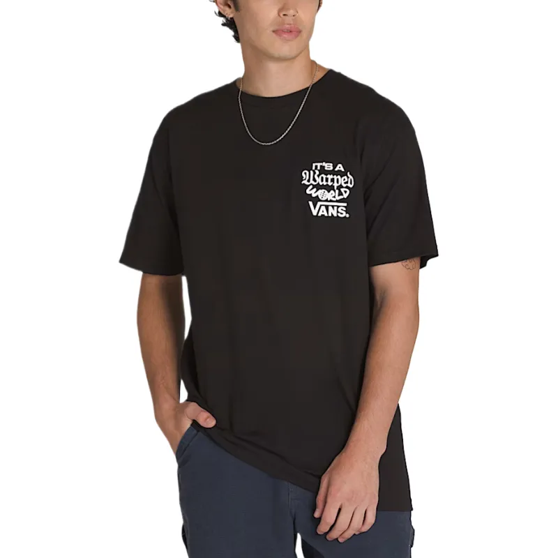 Vans Warped World T Shirt T Shirt Unisex Black-1